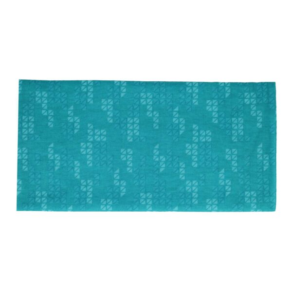 haarband multifunctioneel blok print_1 Haarband multifunctioneel - Blok patroon 45x25cm - Blauw groen