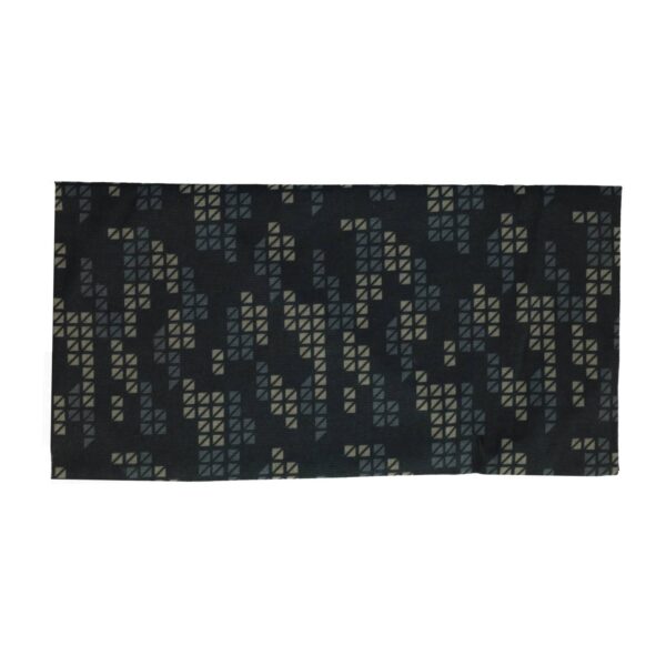 haarband multifunctioneel blok print_7 Haarband multifunctioneel - Blok patroon 45x25cm - Zwart