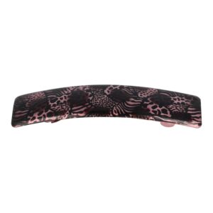 Haarspeld 9 cm – Panter Fantasie Print – Zwart & Roze