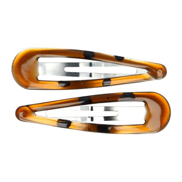 klikklak epoxy 9cm bruin_1 Haarspeld Klikklak 9 cm - Basic Epoxy - Bruin - Set van 2