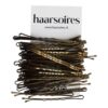 schuifspeldjes 6cm_3 Haarspeld schuifspeldjes - Basic 6cm - Bruin - Set van 100
