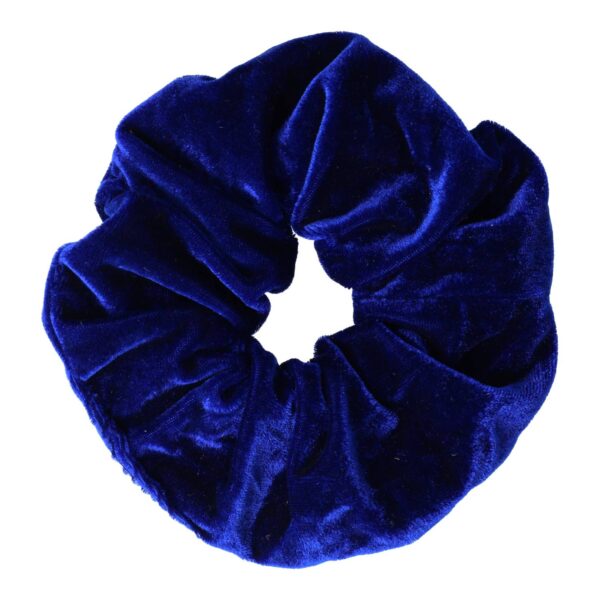 Haarelastiek Scrunchie – Basic – Velvet Stof – Blauw