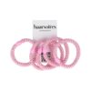Hair tie oranje zwart wit roos_3 Haarelastieken basic - Hair Tie - Roze - Set van 5