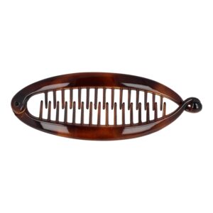 Haarspeld bananenklem - Staartklem basic 11cm - Bruin