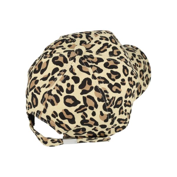 cap panter print zwart bruin beige_3 Cap pet verstelbaar – panterprint – one size – zwart/bruin/beige