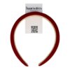 diadeem velvet donker rood_3 Haarband Diadeem 3cm – Zacht Gevuld – Velvet Stof – Donkerrood