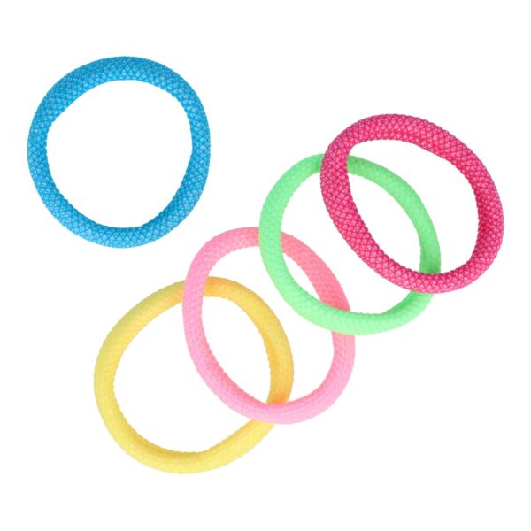 haarelastieken armband multi color_3 Haarelastieken basic - Endless - Multicolor - Set van 5