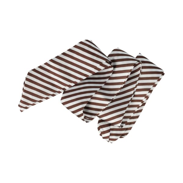 haarsjaaltje-streep-patroon-180cm_1 Haarband haarsjaaltje - Gestreept patroon 180cm - Bruin Wit