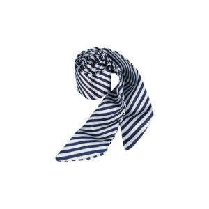 Haarband haarsjaaltje - Gestreept patroon 180cm - Blauw wit