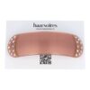 haarspeld afgerond roze strass_2 Haarspeld Roze Glanzend – 9 cm – Afgerond – Met Strass & Glitter Steentjes - Patentspeld Haarclip