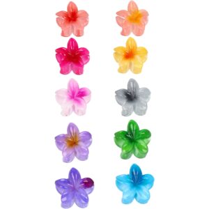 Haarspeld Haarklemmen 3cm – Lelie Bloemvorm – Roze Paars Oranje Geel Groen Blauw Grijs – Set van 10