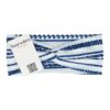 Haarband ibiza pritn stof zwart blauw wit_4 Haarband Twist 9cm – Bloemenprint Ibiza Streep – Jersey Stof – Wit Blauw