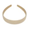 diadeem gladde stof 3cm bruin beige_1 Haarband Diadeem 2,5cm – Gladde Satijnen Stof – Effen Kleur – Beige