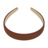diadeem gladde stof 3cm bruin beige_3 Haarband Diadeem 2,5cm – Gladde Satijnen Stof – Effen Kleur – Bruin
