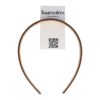 diadeem gladde stof 3cm bruin beige_5 Haarband Diadeem 2,5cm – Gladde Satijnen Stof – Effen Kleur – Bruin