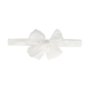 Haarband sierband - Strikje baby - Wit