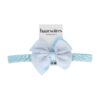 haarband baby strikje roze wit blauw_4 Haarband sierband - Strikje baby - Blauw