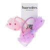 haarelastiek strik duo kleuren_4 Haarelastieken – Strik 9cm – Tule Stof & Glitters – Roze Paars – Set van 2