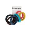 haarelastieken multi 6 stuks_3 Haarelastieken basic - Endless 6cm - Zwart bruin blauw roze geel - Set van 6