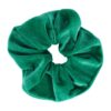 scrunchie velvet groen_1 Haarelastiek Scrunchie – Basic – Velvet Stof – Groen