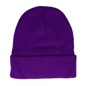 Beanie Muts - Basic - Unisex - Paars