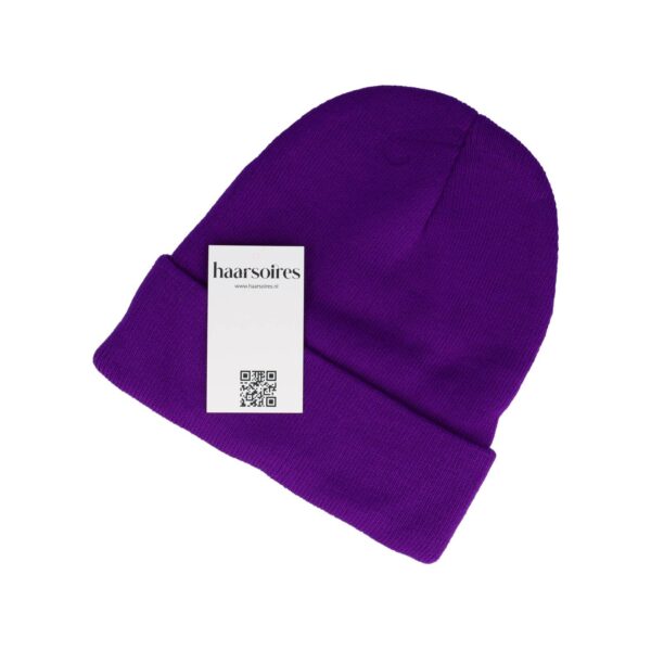beanie roze lila paars fuchsia_11 Beanie Muts - Basic - Unisex - Paars