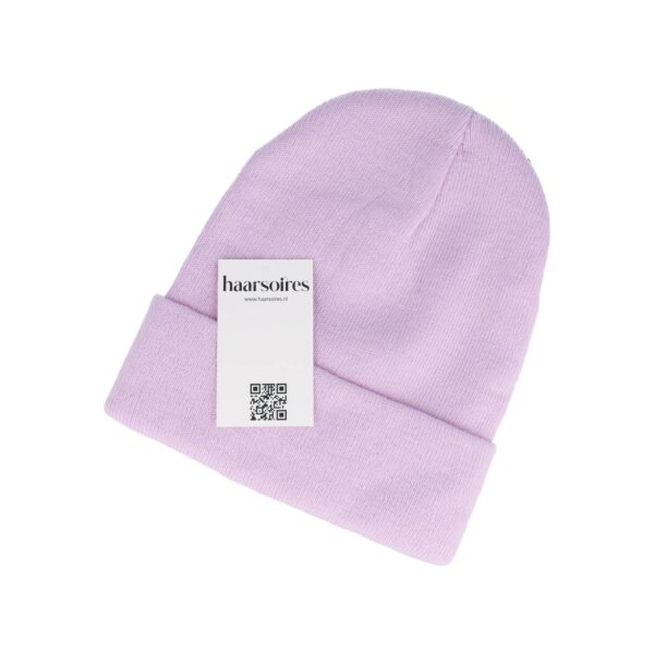beanie roze lila paars fuchsia_12 Beanie Muts - Basic - Unisex - Paars Lila