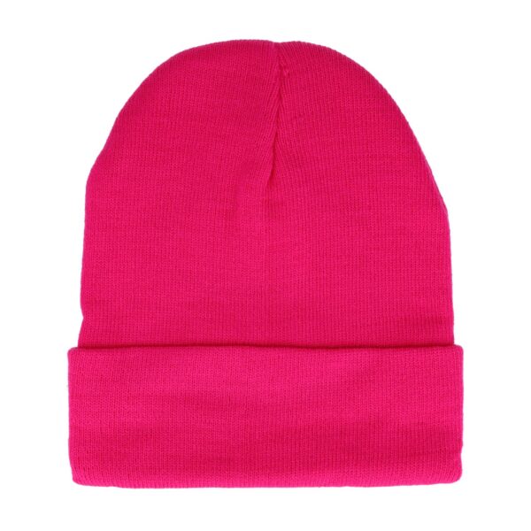 beanie roze lila paars fuchsia_4 Beanie Muts - Basic - Unisex - Fuchsia Roze