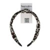 diadeem knoop panter grijs_8 Haarband Diadeem 3cm – Knoop & Panterprint Stof – Zwart Bruin Grijs