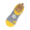 enkelsokken muis kaas citroen_2 Sokken Enkelsokken Katoen – Muis Kaas Print – Grijs Geel Wit – Maat 38-45