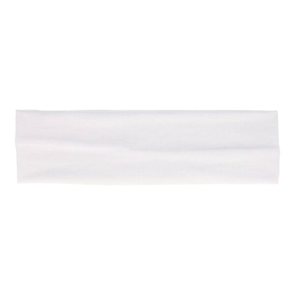 haarband jersey 6cm bruin grijs wit_6 Haarband Stof 6cm - Basic - Jersey - Wit