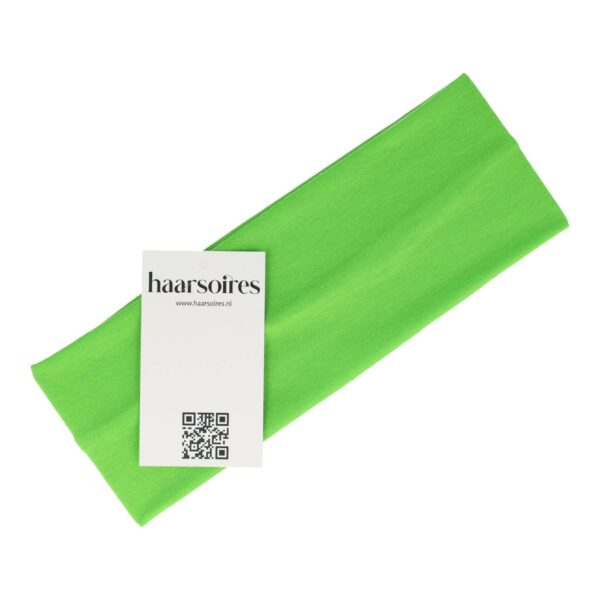 haarband stof groen_2 Haarband Stof 8cm - Basic - Groen