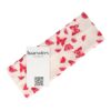 haarband vlinder print8cm_2 Haarband Stof 8cm - Vlinder Print - Wit Roze