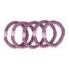 hair tie haarelastieken lila_1 Haarelastieken basic - Hair Tie - Paars - Set van 5