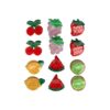 klemmetjes fruit sealife_3 Haarspeld Haarklemmen 3cm – Fruit Figuurtjes – Paars Geel Groen Rood – Set van 12