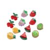 klemmetjes fruit sealife_5 Haarspeld Haarklemmen 3cm – Fruit Figuurtjes – Paars Geel Groen Rood – Set van 12