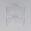 opsteekkammen transparant_1a Haarspeld Sierkam Opsteekkammen 9cm - Basic – Fijne Tand - Transparant - Set van 2