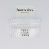 recht trans_2a Haarspeld Sierkam Opsteekkammen 8cm – Basic – Grove Tand – Transparant – Set van 2
