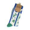sokken funny print_4 Sokken Katoen - Tulpen Bloemen Print - Blauw Groen Wit - Maat 38-45
