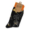 sokken horror_2 Sokken Katoen - Horror Halloween Print - Zwart Oranje - Maat 38-45