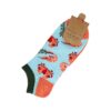 sokken krab garnaal_2 Sokken Enkelsokken Katoen – Gamba Krab Print – Oranje Blauw – Maat 38-45