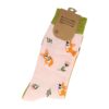 sokken patroon funny_4 Sokken Katoen - Corgi Honden Print - Groen Roze Bruin Wit - Maat 38-45