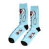 sokken print patroon_4 Sokken Katoen - Ziekenhuis Doktersjas Print - Blauw - Maat 38-45