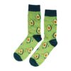 sokken print_6 Sokken Katoen - Avocado Print - Groen - Maat 38-45