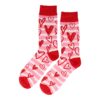 sokken varken golf game hart capibari_10 Sokken Katoen - Hartjes Print - Roze Wit Rood - Maat 38-45