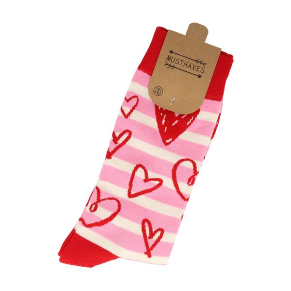 sokken varken golf game hart capibari_5 Sokken Katoen - Hartjes Print - Roze Wit Rood - Maat 38-45
