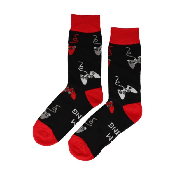 sokken varken golf game hart capibari_9 Sokken Katoen - Gaming Print - Zwart Grijs Rood - Maat 38-45