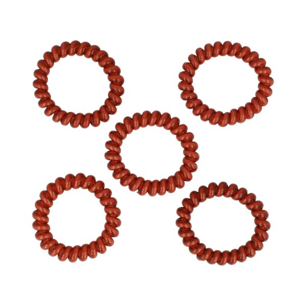 Haarelastiek invisibobble 5 stuks color_1 Haarelastieken Invisibobble - Basic - Telefoondraad - Bruin - Set van 5