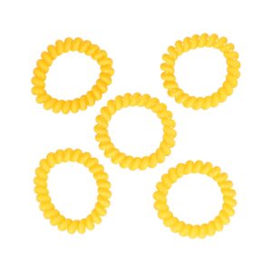 Haarelastieken Invisibobble - Basic - Telefoondraad - Licht Kleur Oranje - Set van 5