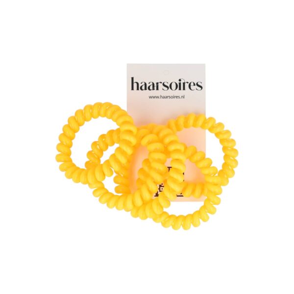 Haarelastiek invisibobble 5 stuks color_12 Haarelastieken Invisibobble - Basic - Telefoondraad - Licht Kleur Oranje - Set van 5